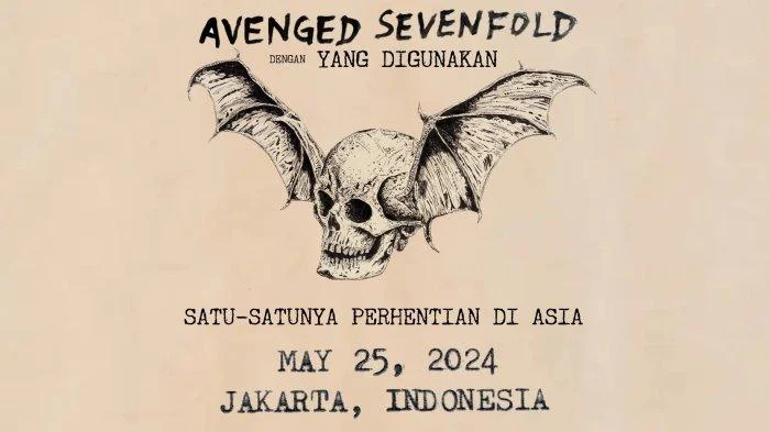 Avenged Sevenfold konser Jakarta, simak harga dan cara beli tiketnya