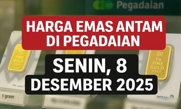 Harga Emas Antam di Pegadaian Tahan di Rp2.937.000 per Gram: Stabil di Hari Senin, 30 Maret 2026