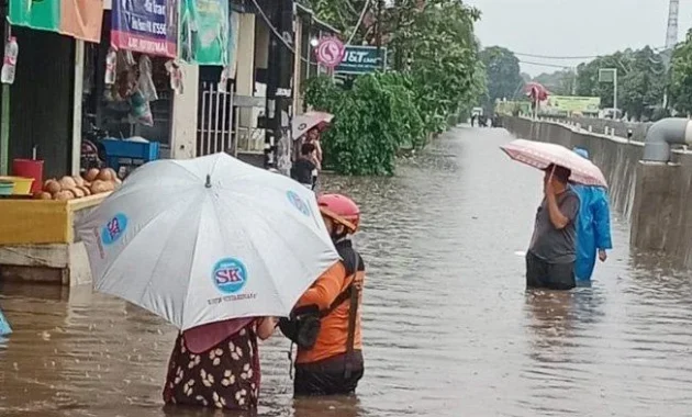 25 Titik di Tangerang Selatan Terkena Banjir dan 13 Lokasi Longsor Akibat Hujan Deras dan Angin Kencang