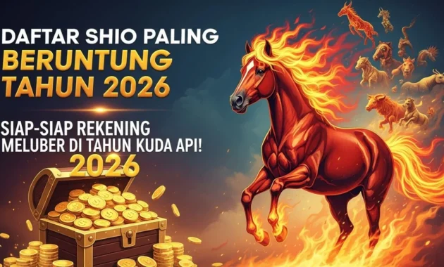 6 Shio Paling Beruntung dan Sukses Besok Jumat 10 April 2026: Kuda Dapat Kejutan Besar