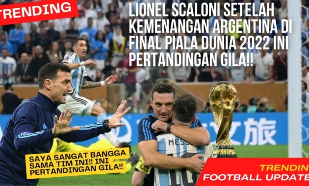 Argentina Gila-Gilaan, Kemenangan Telak Bikin Scaloni Melunak: Apa Kata Tim Tango?