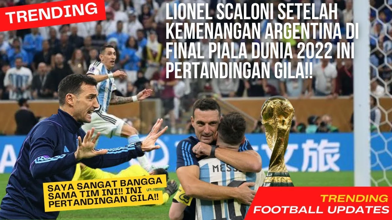 Argentina Gila-Gilaan, Kemenangan Telak Bikin Scaloni Melunak: Apa Kata Tim Tango?