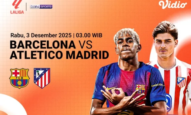 Barcelona vs Atletico Madrid Liga Champions 2025/26: Jadwal, Jam Tayang, dan Link Streaming di VISION+