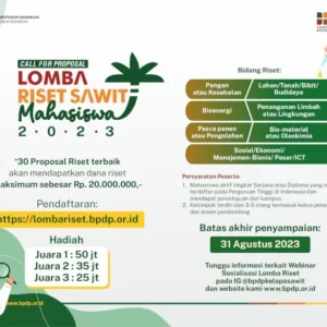 BPDP Berkontribusi Besar pada Kelapa Sawit, Hasil Risetnya Diminta Tidak Sebatas Jadi Karya Ilmiah