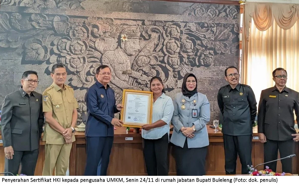 BRIN dan Menkum Serahkan Sertifikat HKI ke Seniman Bali