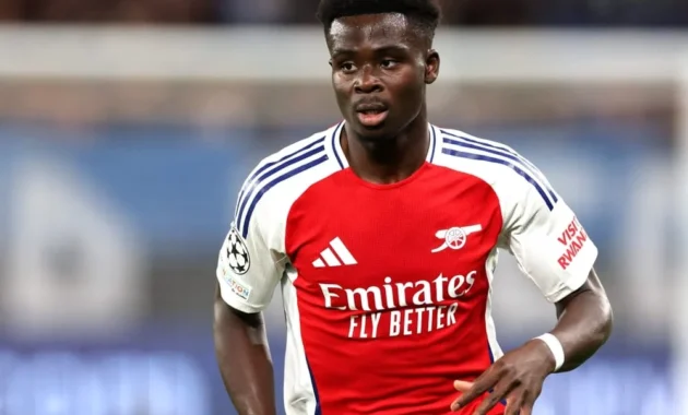 Bukayo Saka dan Jurrien Timber Absen Laga Leg Pertama Perempat Final Arsenal vs Sporting