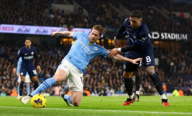 Chelsea Tertinggal, Pesta 3 Gol Man City Goyang Arsenal di Pekan 27 Premier League