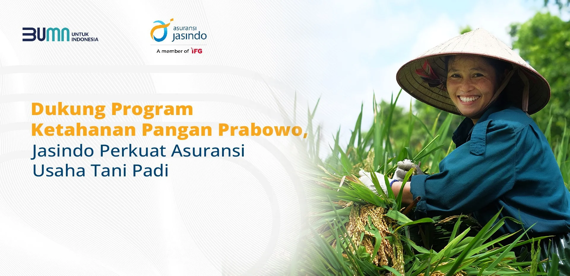 Dorong Ketahanan Pangan, Asuransi Jasindo Gelar Program Pengembangan Beras Sehat di Karawang