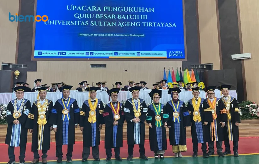 Empat Guru Besar Untirta Angkat Isu Digital, Ekonomi, Pendidikan, dan Keselamatan Kerja, Sementara Mahasiswa Terlibat Reboisasi Pulosari
