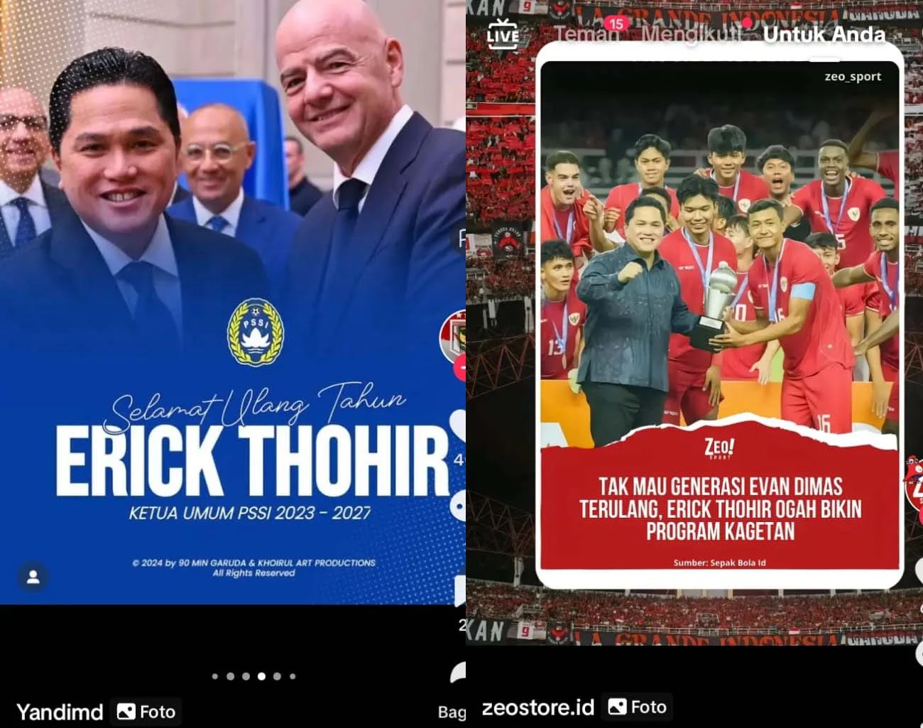 Erick Throir Ungkap Piala Presiden 2026 Berpeluang Pakai Format Baru