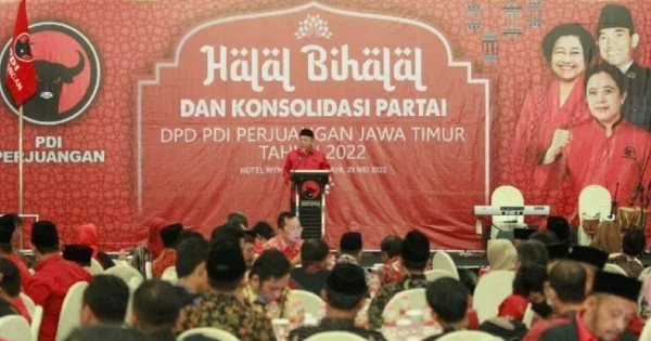FOTO: DPD PDI Perjuangan Jawa Timur Gelar Halalbihalal, Tekankan Poros Kebangsaan antara PDIP dengan NU