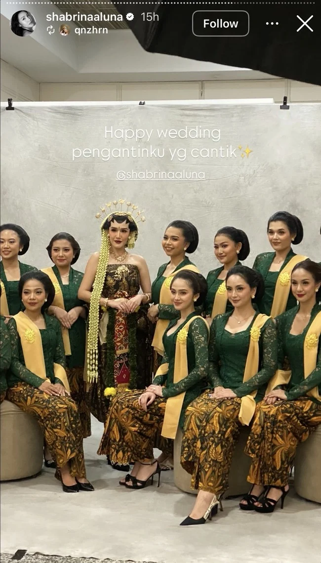 Glamor Pink! Bridesmaid Syifa Hadju Tampil Kompak di Luncheon Pernikahan