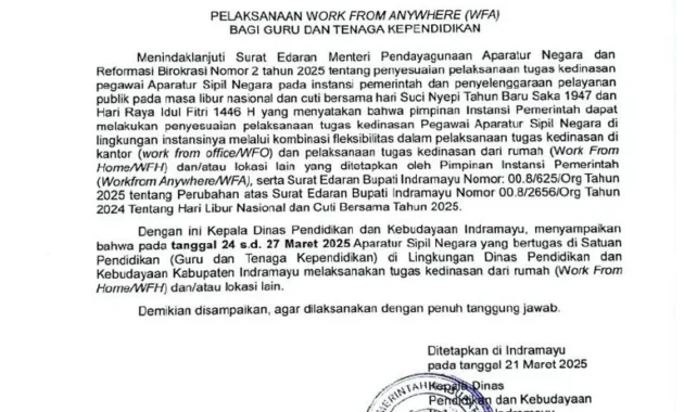 Gubernur Papua Barat Daya Terbitkan Surat Edaran Dukung Penerapan WFH untuk Tingkatkan Efisiensi ASN