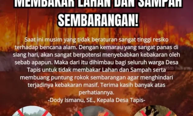 Gulkarmat ajak masyarakat tidak bakar sampah cegah kebakaran