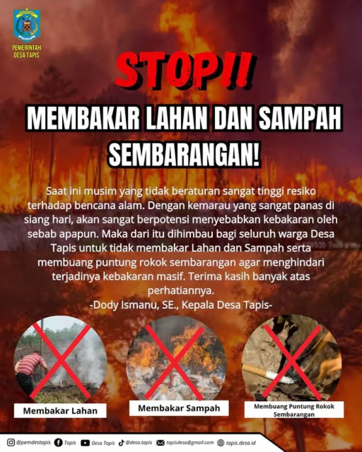 Gulkarmat ajak masyarakat tidak bakar sampah cegah kebakaran