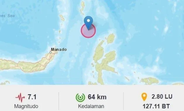 Guncangan Hebat di Manado: Gempa Magnitude 6,0 Mengguncang Sulawesi Utara Hari Ini