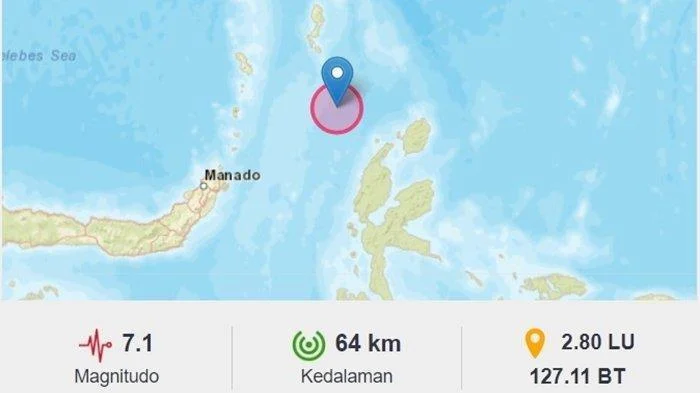 Guncangan Hebat di Manado: Gempa Magnitude 6,0 Mengguncang Sulawesi Utara Hari Ini