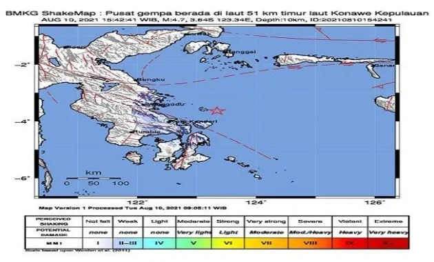Guncangan Hebat! Gempa Berkekuatan 3,7 Skala Richter Mengguncang Maluku Utara dan Sulawesi Selatan, BMKG Pantau Aktivitas Seismik Berkelanjutan