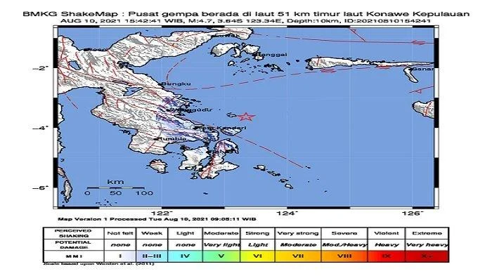 Guncangan Hebat! Gempa Berkekuatan 3,7 Skala Richter Mengguncang Maluku Utara dan Sulawesi Selatan, BMKG Pantau Aktivitas Seismik Berkelanjutan