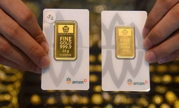 Harga Emas Antam Jumat, 17 April 2026: Turun Rp 20.000 Jadi Rp 2.868.000 Per Gram