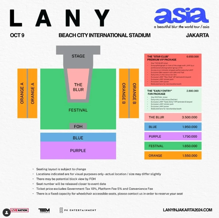 Harga Tiket Konser LANY di Jakarta 2026 Mulai Rp850 Ribu, Simak Detail Lengkap!
