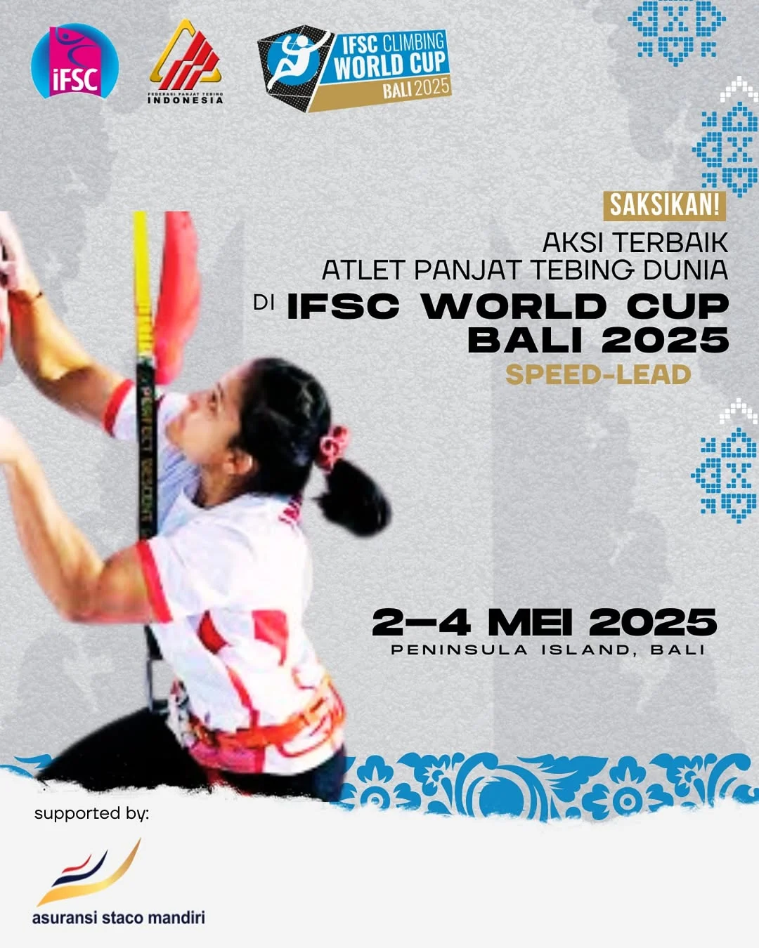 Hasil Asian Beach Games Jadi Modal Tatap Seri Dunia Panjat Tebing