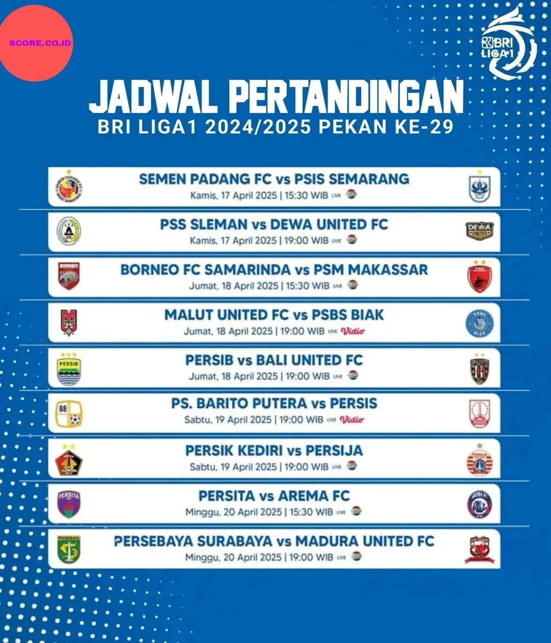 Jadwal Liga 1 April 2026: Pertarungan Sengit di Pekan 28 dan Dampak Kompetisi Internasional