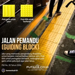 Jakarta Barat Benahi Blok Pemandu Disabilitas yang Terhalang Tembok