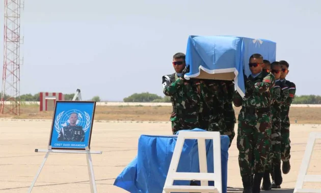 Jenazah Prajurit TNI yang Gugur di Lebanon Tiba di Magelang