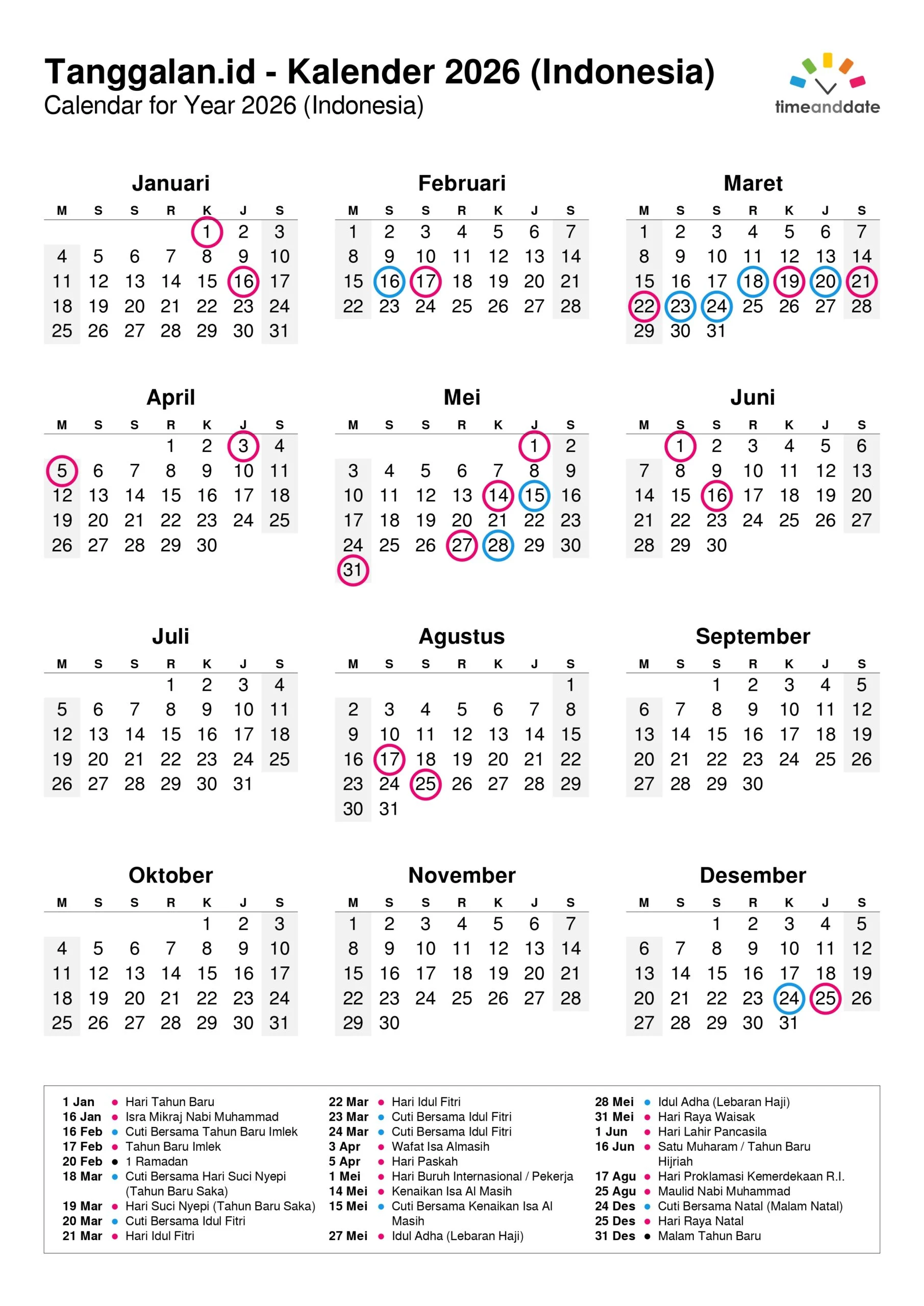 Jumat Tanggal Merah? Simak Penjelasan Lengkap Libur Nasional di Indonesia