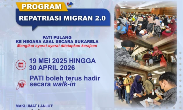 KBRI KL Imbau WNI Tanpa Izin Manfaatkan Program Repatriasi Migran 2.0