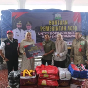 Kelompok Tani Penyintas Bencana di Lhokseumawe Terima Bantuan Benur