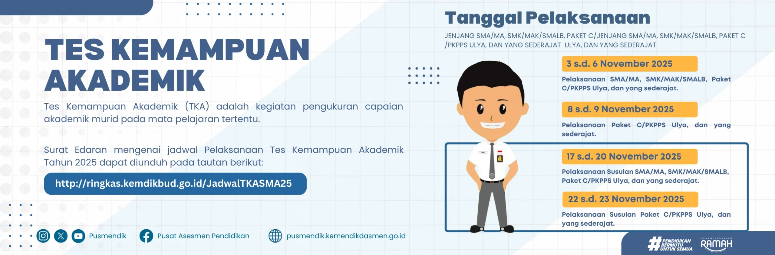 Kemendikdasmen Serahkan Pemanfaatan Tes Kemampuan Akademik (TKA) untuk SPMB kepada Pemerintah Daerah