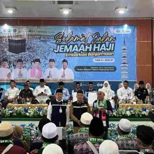 Kemenhaj Pantau Keberangkatan Kloter Pertama Embarkasi Banjarmasin