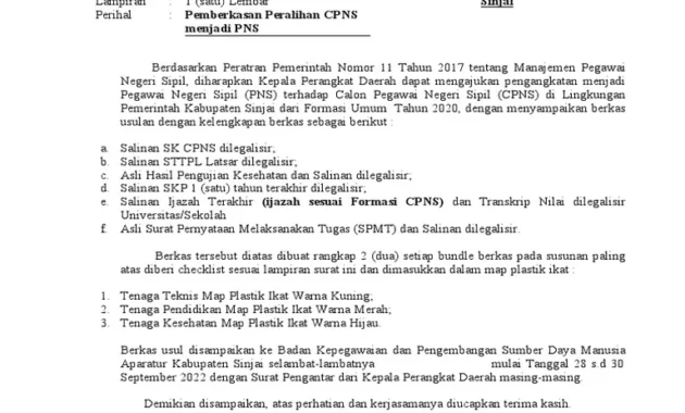 Kemenkes Tegaskan Surat Peralihan Status Menjadi CPNS Bukan Proses Pengangkatan