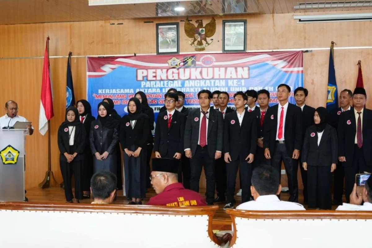Kemenkum Bengkulu Kukuhkan 51 Paralegal, Tekankan Peran Sosial