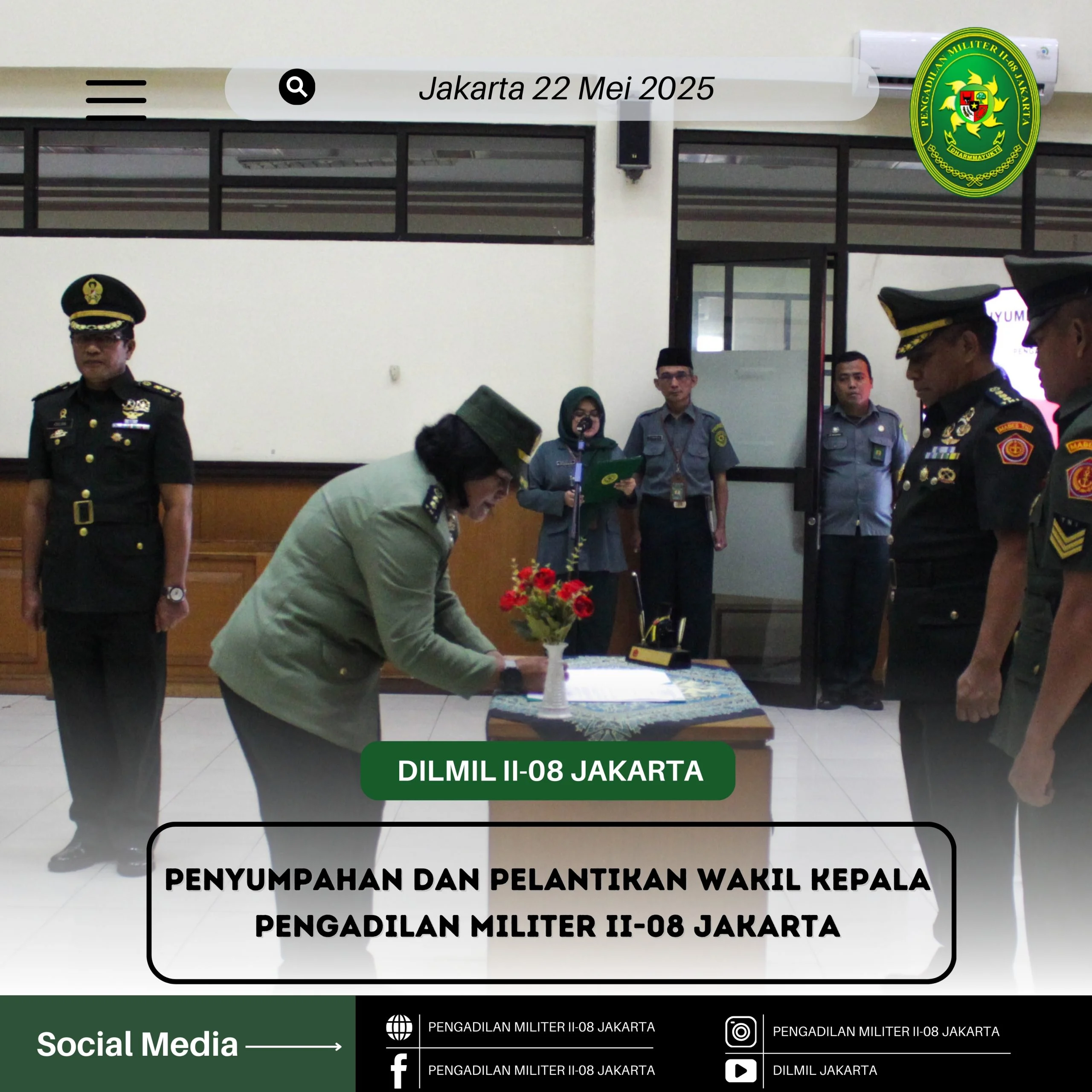 Kepala Pengadilan Militer Jakarta Pimpin Sidang Perkara Penyiraman Air Keras Andrie Yunus