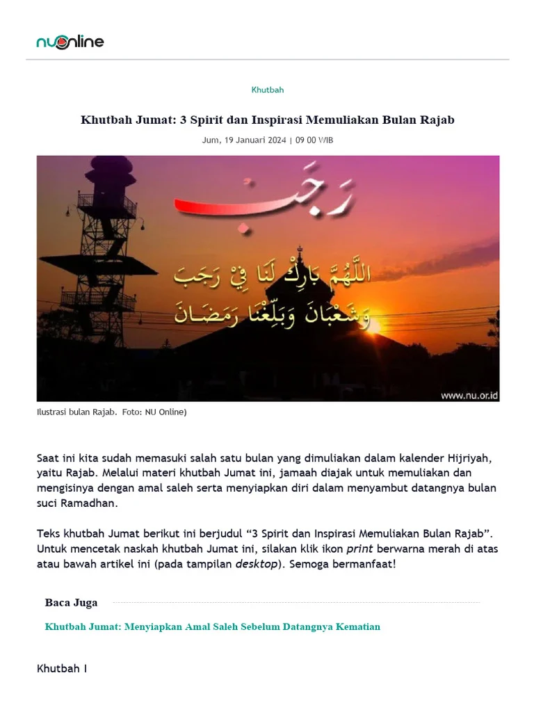 Khusus Jumat 3 April 2026: Khutbah Inspiratif dan Amalan Mustajab yang Menggugah Umat di Seluruh Dunia