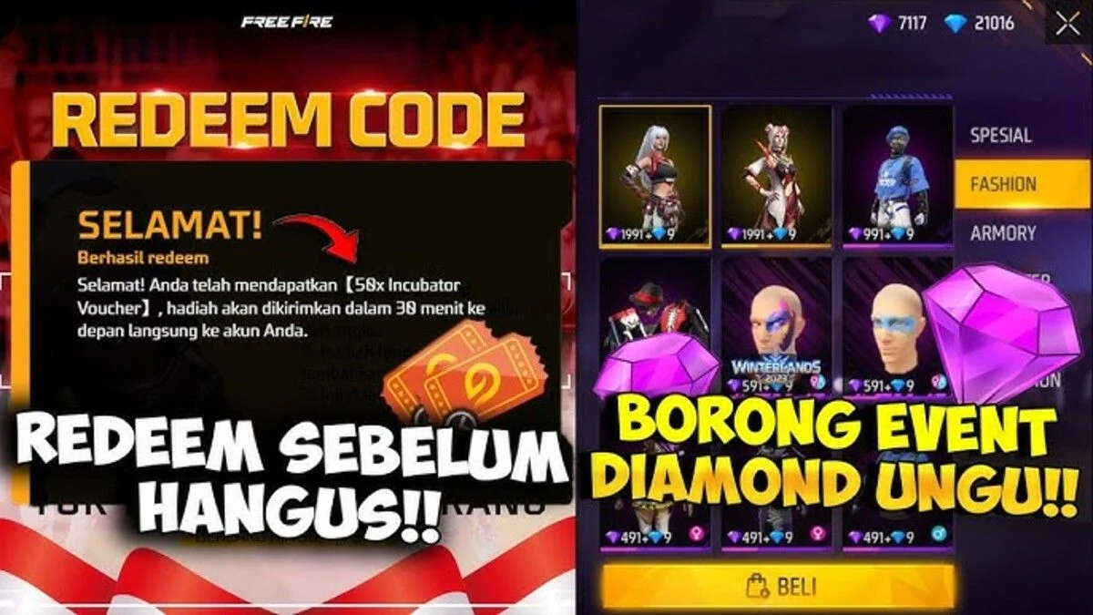 Kode Redeem Free Fire 2026 Terbaru: Cara Dapat Diamond, Skin Undersea, dan Skyboard Gratis!