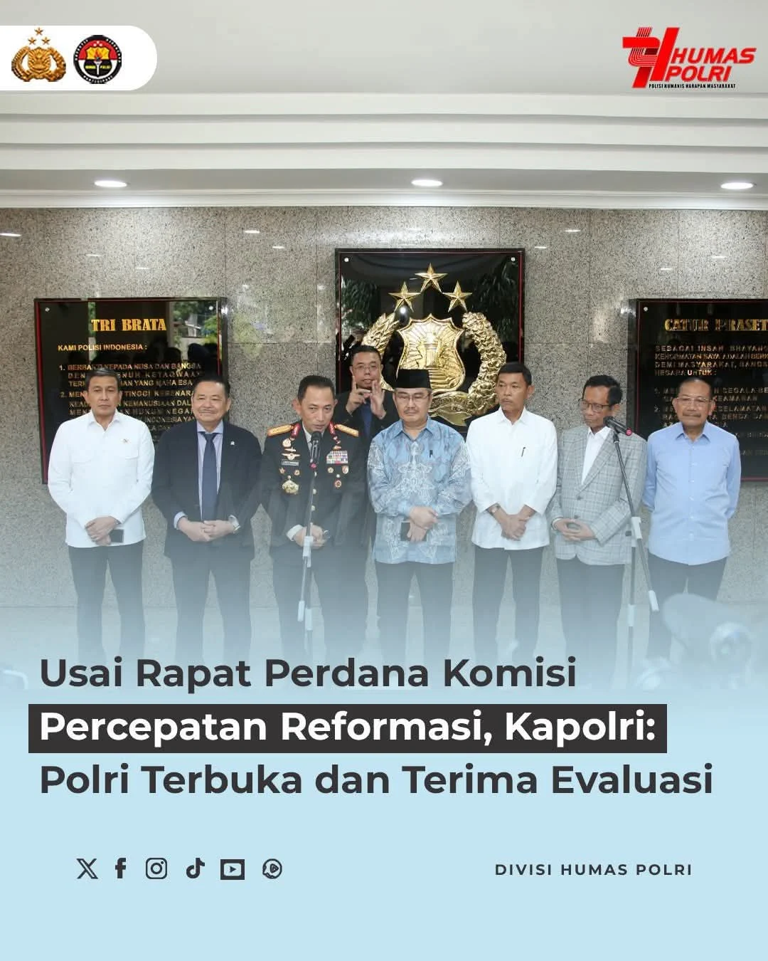 Komisi Percepatan Reformasi Polri Tak Ingin Bocorkan Hasil Evaluasi, Akan Disampaikan Langsung Secara Lisan ke Presiden