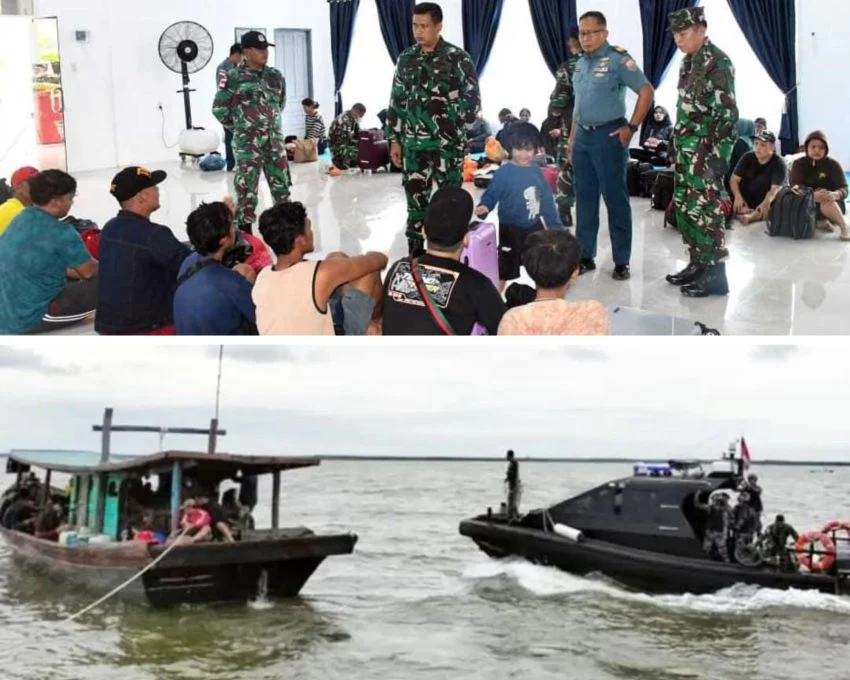 Lagi, Angkatan Laut Gagalkan Penyelundupan PMI Ilegal di Perairan Asahan Sumut