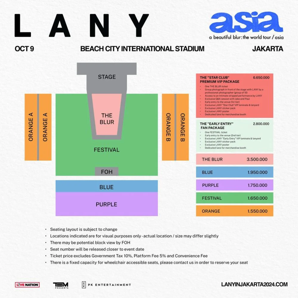 LANY Ganda Hari di Jakarta: Tiket Terjual Habis, Harga Mulai Rp 850.000 hingga Rp 6,5 Juta