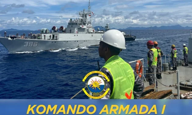 Latihan Menembak KRI Silas Papare-386 di Laut Natuna Utara Tingkatkan Kesiapsiagaan TNI AL