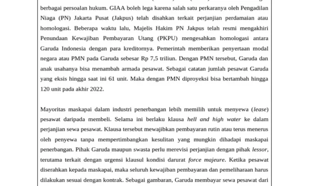 Leasing Pesawat Indonesia Masuk Jalur Global: 11 MoU RI‑Jepang Nilai Rp401,7 Triliun dan Dana Leasing Rp13,5 Triliun