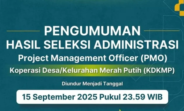 Link Pengumuman Hasil Seleksi Administrasi Manajer Koperasi Merah Putih Terbaru
