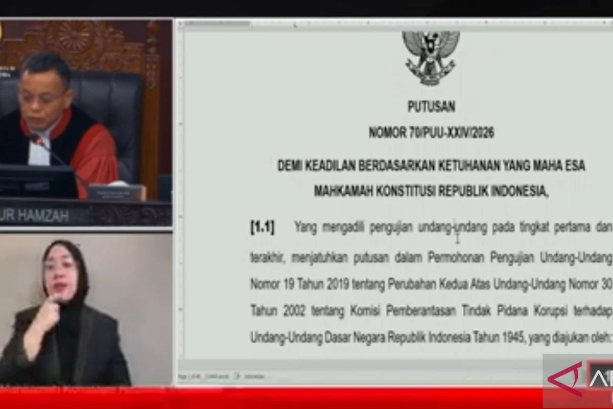 Mahkamah Konstitusi Kabulkan Sebagian Permohonan Pengujian Syarat Calon Pimpinan KPK