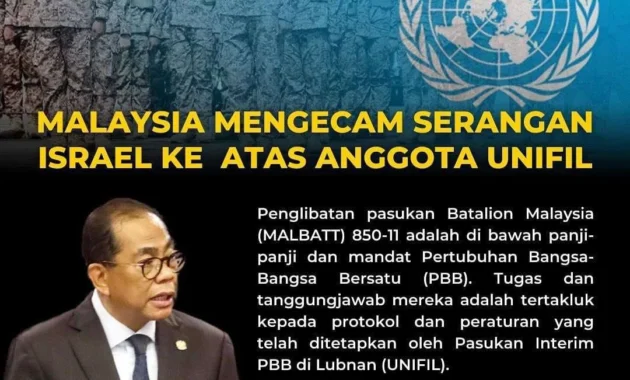 Malaysia Minta Dewan Keamanan PBB Tegas terhadap Serangan pada Pasukan UNIFIL