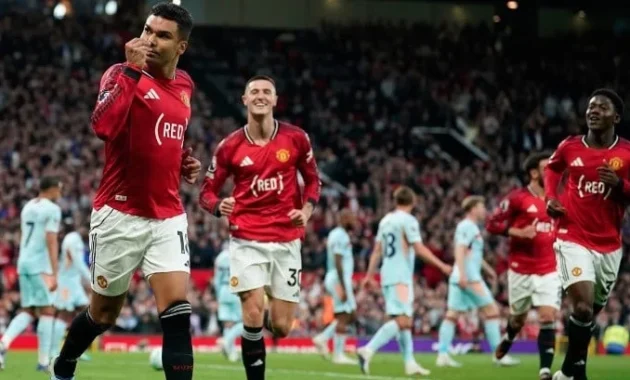 Manchester United Menang Tipis Lawan Brentford, Casemiro Cetak Gol Pembuka