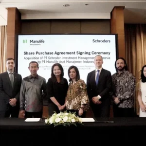 Manulife Resmi Akuisisi Schroders Indonesia, Perkuat Dominasi di Industri Manajer Investasi
