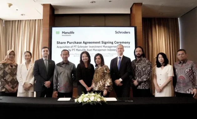 Manulife Resmi Akuisisi Schroders Indonesia, Perkuat Dominasi di Industri Manajer Investasi